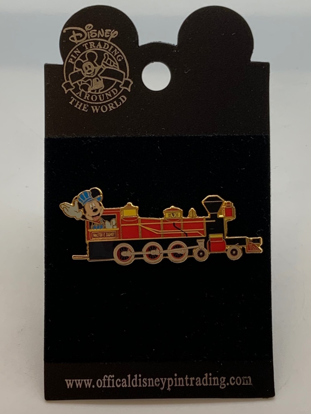 Vintage Disney Parks Mickey Mouse Steam Train Conductor Collectible Pin 2005
